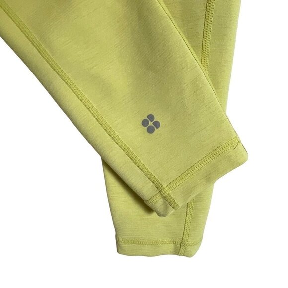 Sweaty Betty Super Sculpt 7/8 Length Leggings Size S Chartruese Yellow Pocket - Picture 3 of 8